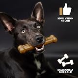 Tasty Bone Nylon Dog Chew Toy Lamb Small Dogs Indestructible UK Made view 2