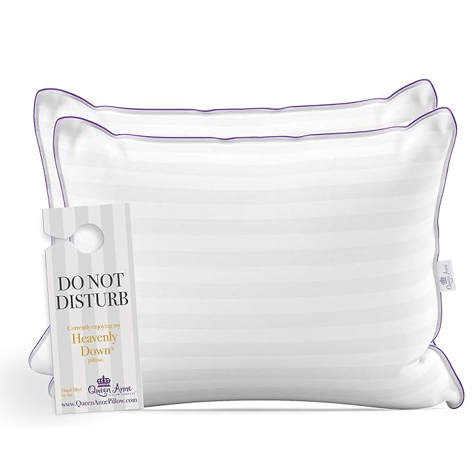 Queen Anne Luxury Hotel Pillows 2 Pack - The Heavenly Feel and High Quality