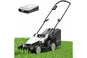 Litheli Cordless Lawn Mower 13 Inch, 5 Heights Adjustment, U20 Series 20V Electric Lawn Mowers for Garden, Yard and Farm, Lig