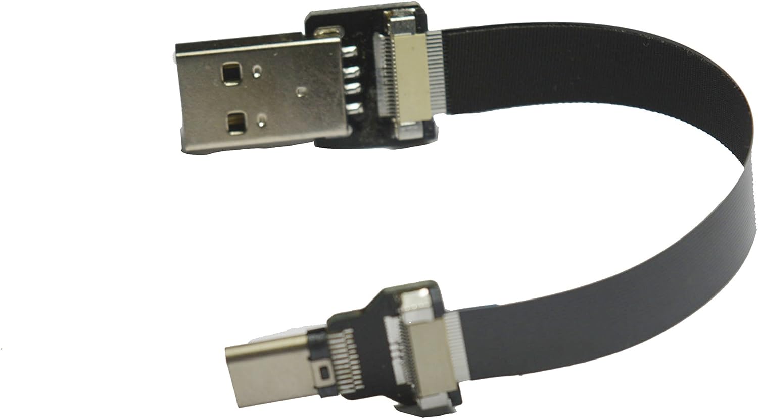 15CM Short USBC Flat Slim Thin Ribbon FPC Cable USB TypeC Male
