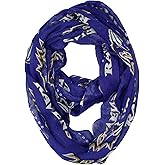 Littlearth NFL San Francisco 49ers Sheer Infinity Scarf, Team Color, 70” x 25”