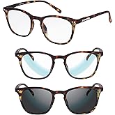 Croakies Perry Photochromic Eyewear | UV400 Sunglass and Blue Light Protective Eyeglass For Outdoor and HEV Devices | Bundle