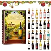 Wine Advent Calendar 2025, Alcohol Advent Calendar 2025 for Adults, 24 Mini Bottles of Red & White Wine Christmas Advent Cale