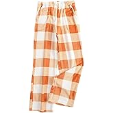 OCCSIK Womens Fashion Fuzzy Pajama Pants Casual Winter Drawstring Fleece Pajama Bottoms with Pockets