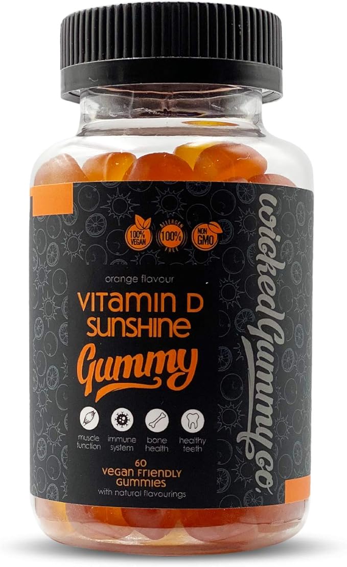 Vitamin D Sunshine Gummies by Wicked Gummy Co, 1000 RDI Vitamin D per