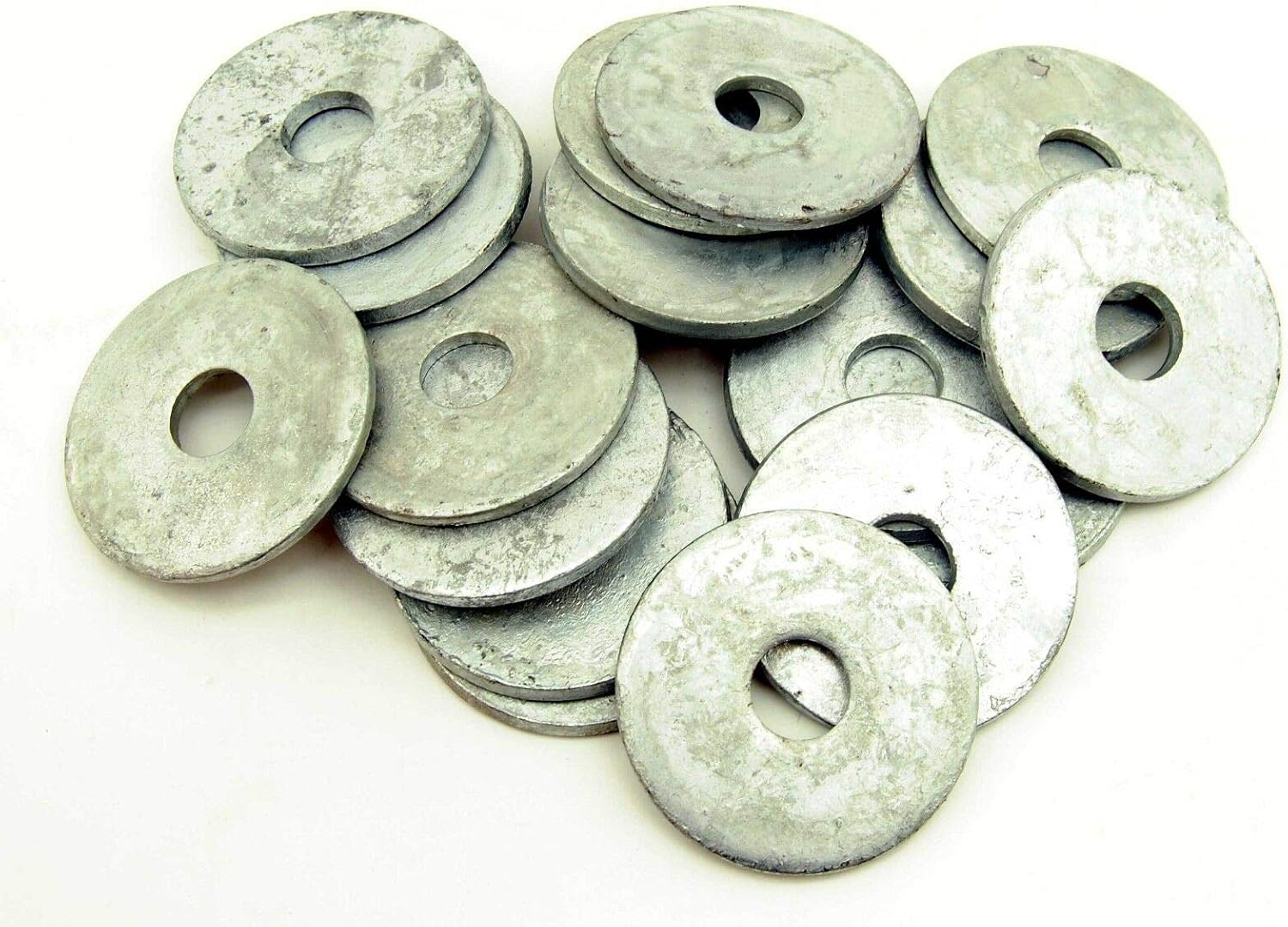 (20) Galvanized 3/4 x 3 Heavy Dock Washer 1/4" Thick 3