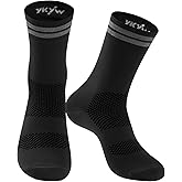 YKYWBIKE Cycling Socks for Men Women-Athletic Crew Bike Socks,Compression Biking Socks for Men Cycling,MTB Riding Socks