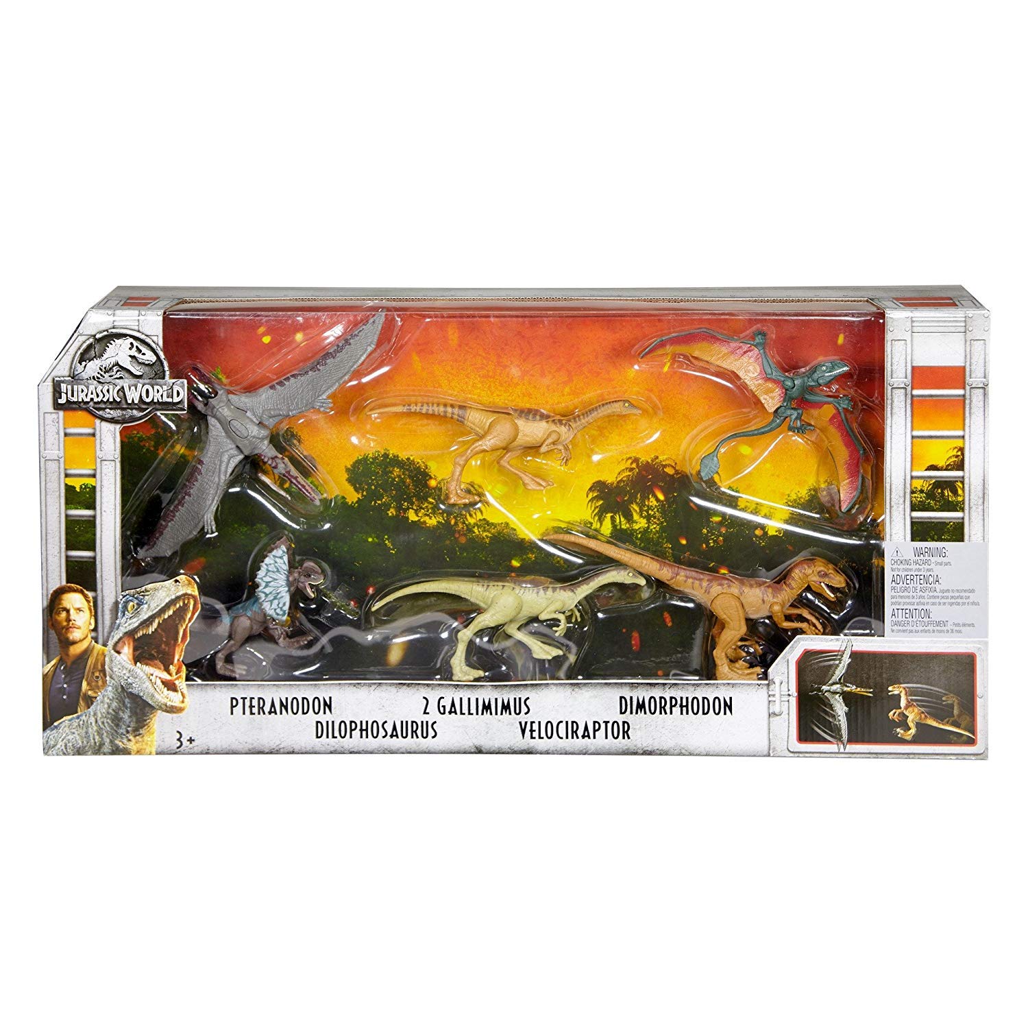 Buy Jurassic World Special Edition Legacy Figures 6 Pack: Features 2 Gallilimus, 1 Dimorphodon, 1 Pteranadon, 1 Dilophosaurus, 1 Velociraptor Online at Low Prices in India - Amazon.in