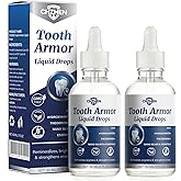 Tooth Armor Liquid Drops - Enamel Protection & Cavity Prevention, Natural Oral Care Solution, 2-Pack (2fl oz/60ml Each) (2)