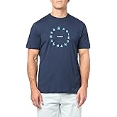 Armani Exchange Mens Regular Fit Cotton Circle Letter Logo Tee