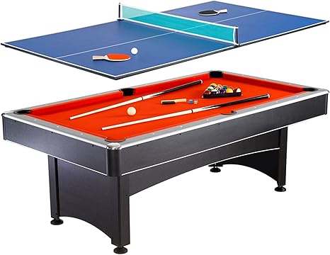 Amazon Com Hathaway Maverick 7 Foot Pool And Table Tennis Multi