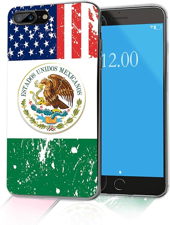 Amazon.com: Cocomong Mexico Flag Decor Phone Case Compatible with iPhone 8 Plus Case Mexico Flag iPhone 7 Plus Case for Men Women Girls, Mexico Designer, Soft TPU Cover Protective Slim Fit 5.5\