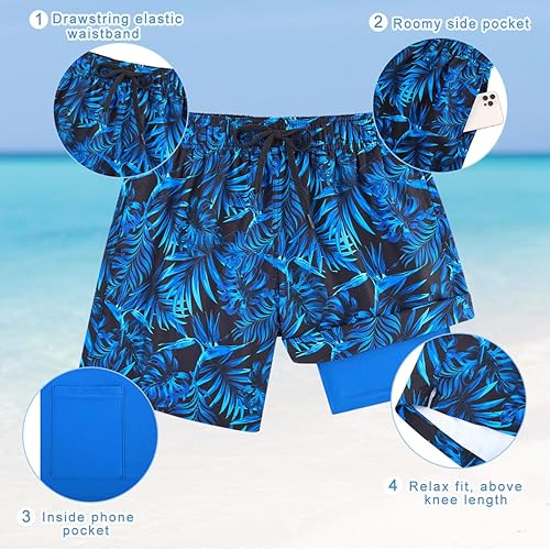 Cozople Compression Liner Swim Trunks for Men Lightweight