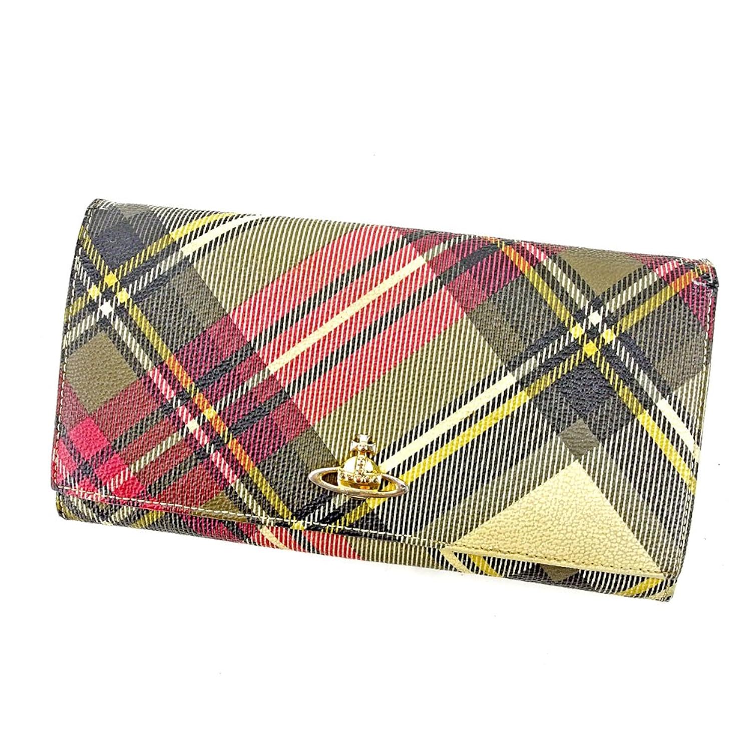 魅力的な ヴィヴィアン ウエストウッド Vivienne Westwood 長財布 ラウンドファスナー レディース メンズ 可 ニューエキシビジョン チェック オーブ 中古 T5367 B078pfkw8n Xcentry Com