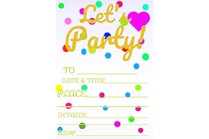 15 Birthday and Party Invitation Cards with Envelopes,Uniquely Designed Birthday Cards for Children,Men, Women and Kids (Brig