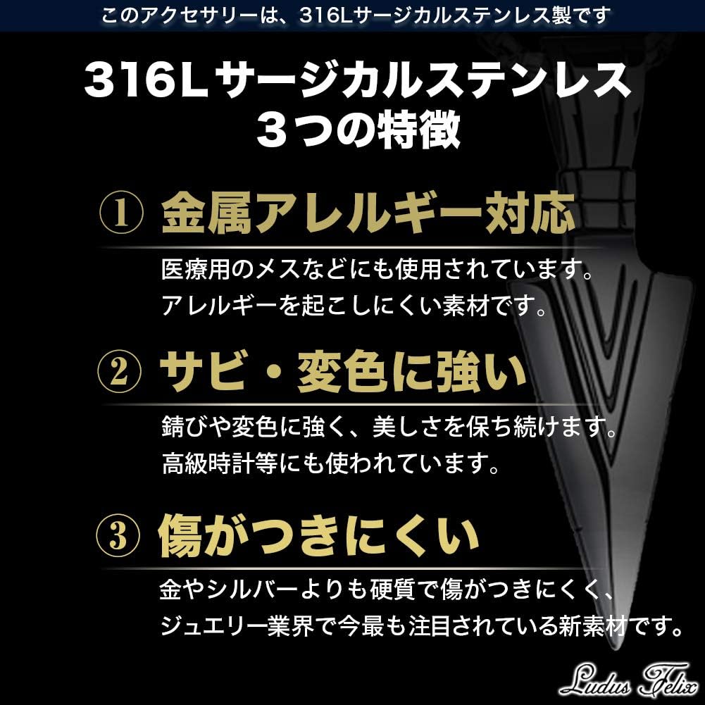 Amazon Ludusfelix ネックレス メンズ サージカルステンレス メンズネックレス シルバー ネックレス 通販