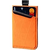 ALPAKA Up Card Holder: Minimalist Wallet for 4 Cards with Pull Tab Access, Slim Front Pocket Cardholder, Compact Credit Card Case, Everyday Carry Organizer, Hot Orange X-Pac VX21