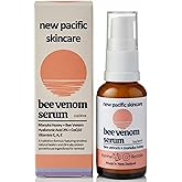 Bee Venom & Manuka Honey 45+ MGO Serum with Retinol - Firming, Anti-Wrinkle Face Serum with Hyaluronic Acid & Vitamin C, 1oz - New Pacific Skincare