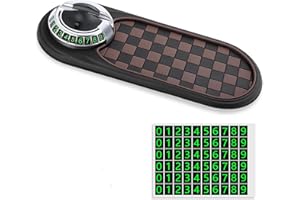 Huakaile Multifunctional Car Anti-Slip Mat with Rotatable Auto Phone Holder, Universal Car Dashboard Mat with Temporary Parki