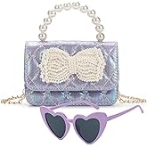 LJCTULY Toddler Purse, Kids Crossbody Bag Little Girls Bow Purse, Chirstmas Birthday Gift