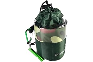 Emergency Sleeping Bag for 1-2 Person Lightweight Waterproof Thermal Sleeping Bag Bivy Sack with Whistle for Outdoor Camping 