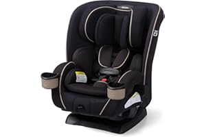Maxi-COSI Kani 4-in-1 Infant Kids Convertible Car Seat, Rear-Facing, Forward-Facing, Booster, Slim 3-Across Fit, Magnetic Buckle, 5-Position Recline, Fits 5-100 lbs, 19-57 in, Caspian Caviar