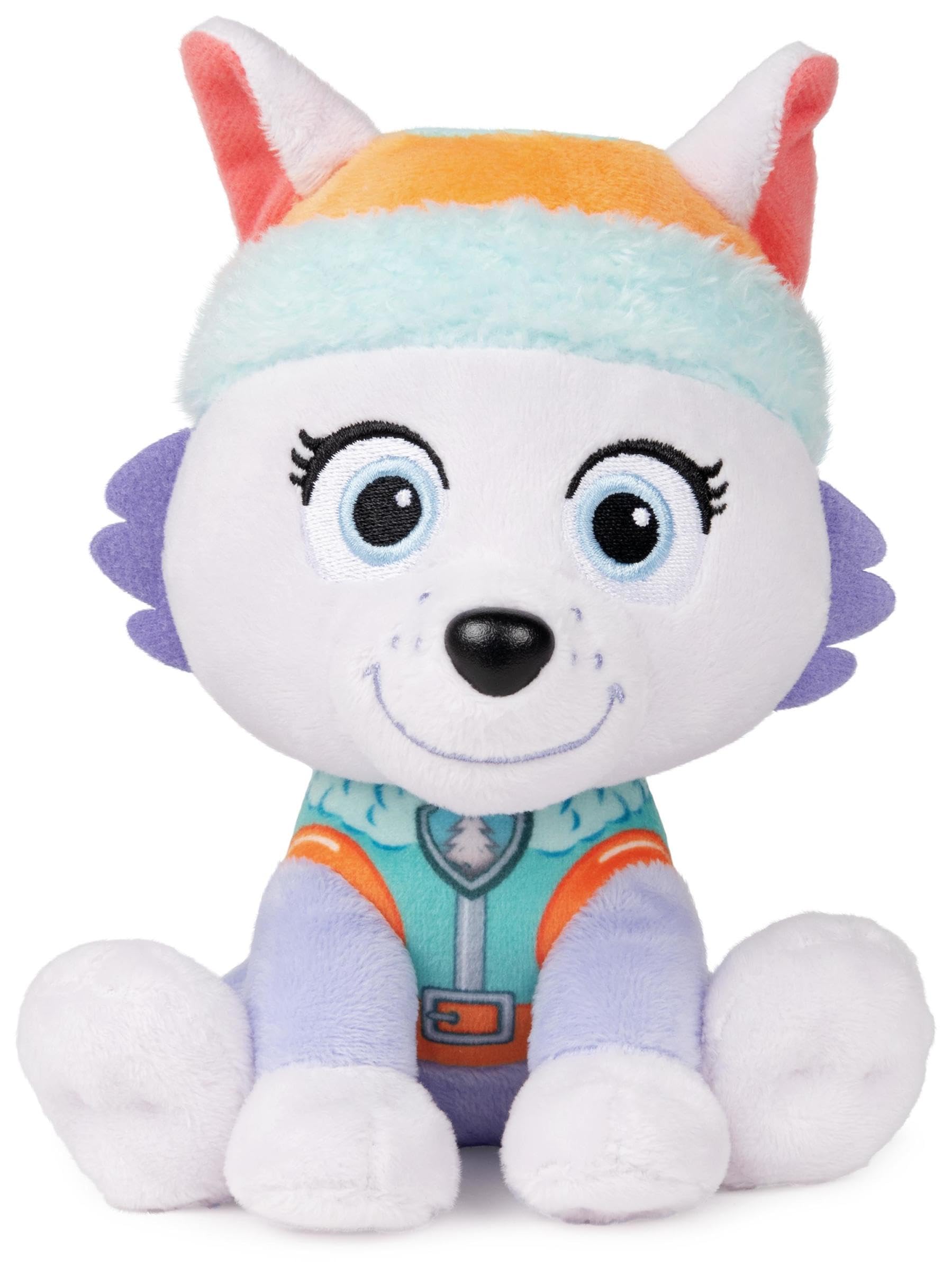 GUND Official PAW Patrol Soft Dog Themed Cuddly Plush Toy Everest 6-Inch Soft Play Toy For Boys and Girls Aged 12 Months and Above