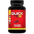 Quick Ten - Ultra Powerful Diet Pills for Women and Men - Natural Metabolism Booster, Appetite Suppressant - Thermogenic Fat Burner - Energy and Focus Blend - Best Performing Weight Loss Supplement
