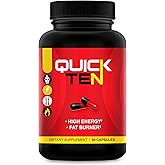 Drop 10 Quick – Diet Pills for Women & Men – Powerful Fat Burner, Appetite Suppressant, Metabolism Booster – Rapid Weight Loss Supplement – 60 Capsules