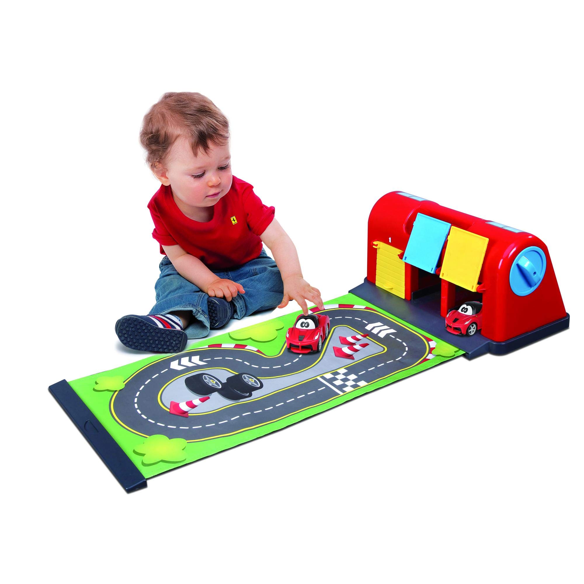 Bb Junior Roll Away Raceway: Car park with roll-out play mat, including LaFerrari with sound function (16-88806)
