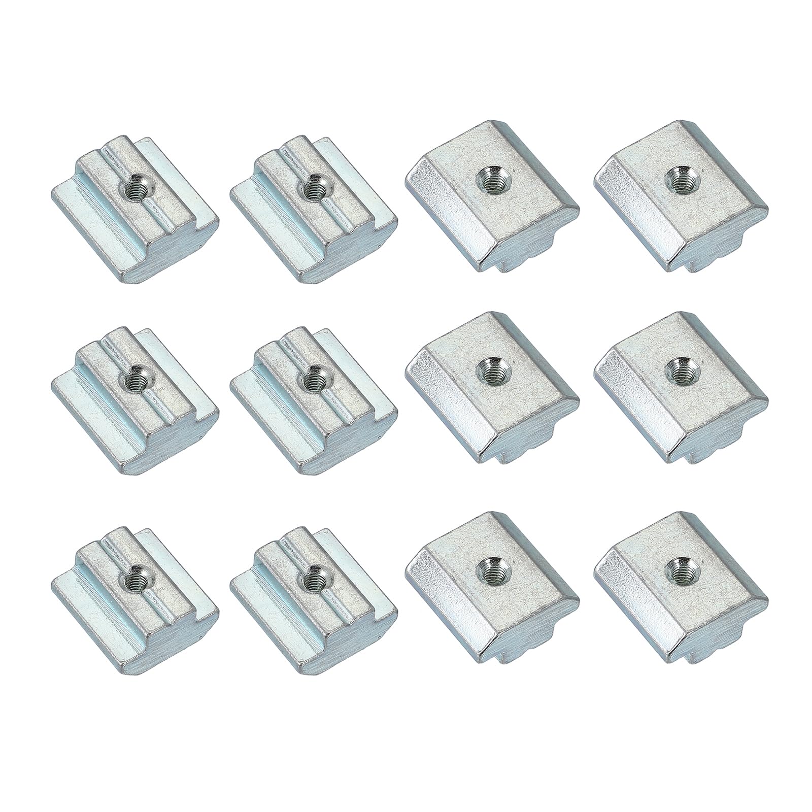 PATIKIL M4 Sliding t Nuts, 12 Pcs Hammer Head Fastener Nut Thread t Slide Drop in Nuts for European Standard 4545 Series 10 mm T-Slot Aluminum Extrusion Profile