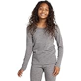 LAPASA Kids Merino Wool Base Layer Top Girls Boys Long Sleeve T-Shirt for Unisex 200g K13