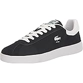 Lacoste Women's BASESHOT Sneaker, BLK/WHT, 6