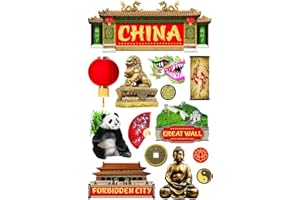 Paper House Productions STDM-0252E 3D Cardstock Stickers, China (3-Pack)