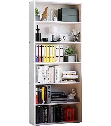 Bush Business Furniture Vista - Estantería Alta De 5 Estantes, Almacenamiento Para Organización De Oficina, Grado Comercial, Colección Vista, Moderna, Color Marrón Oscuro