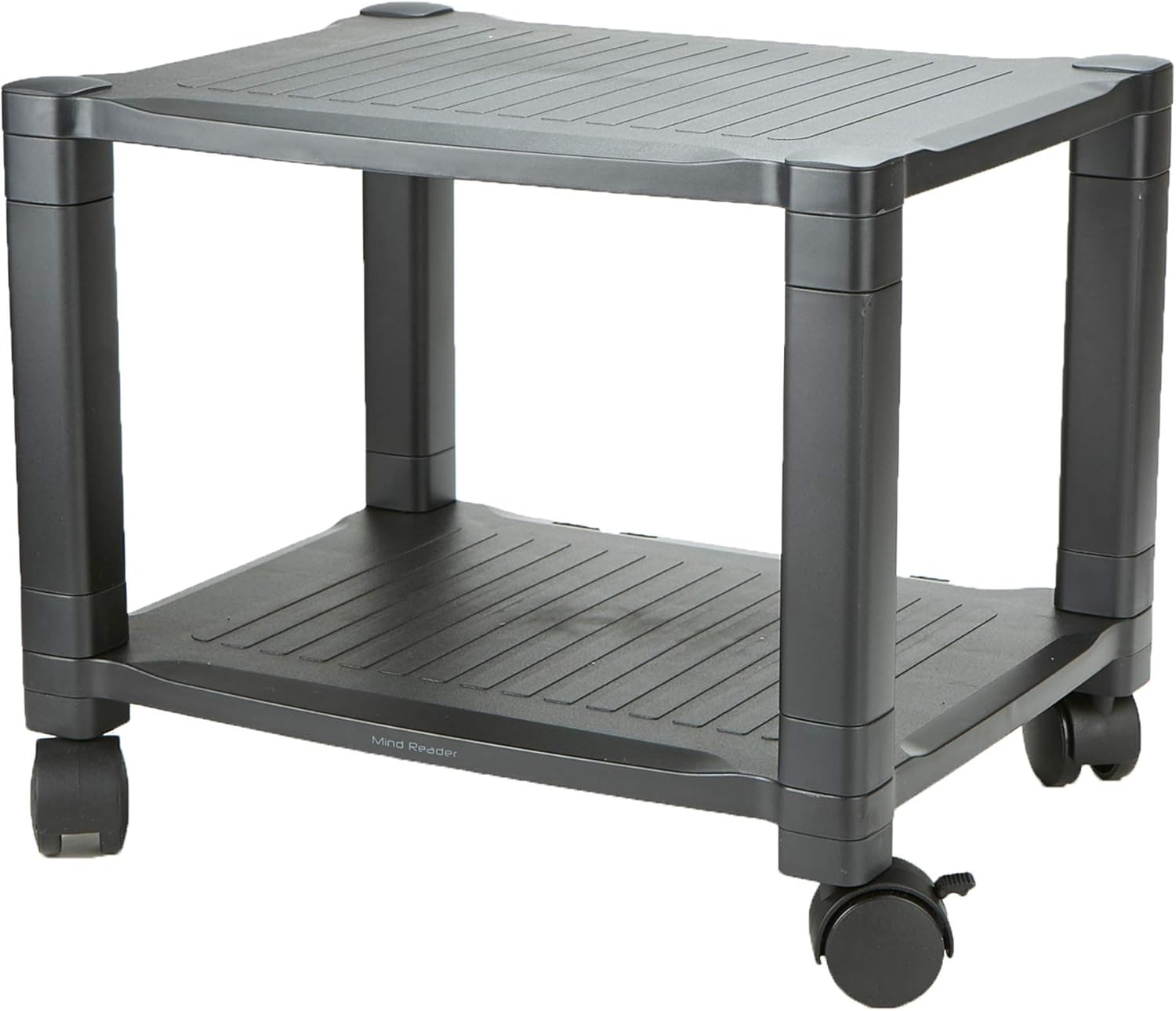 Mind Reader Classify Mobile Printer Cart with Cable Management, BlK, 2 Tiers, Black: Home & Kitchen