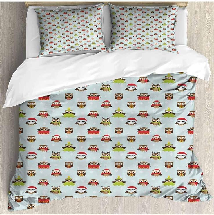 prunushome - Juego de Funda de edredón y Fundas de Almohada, diseño de