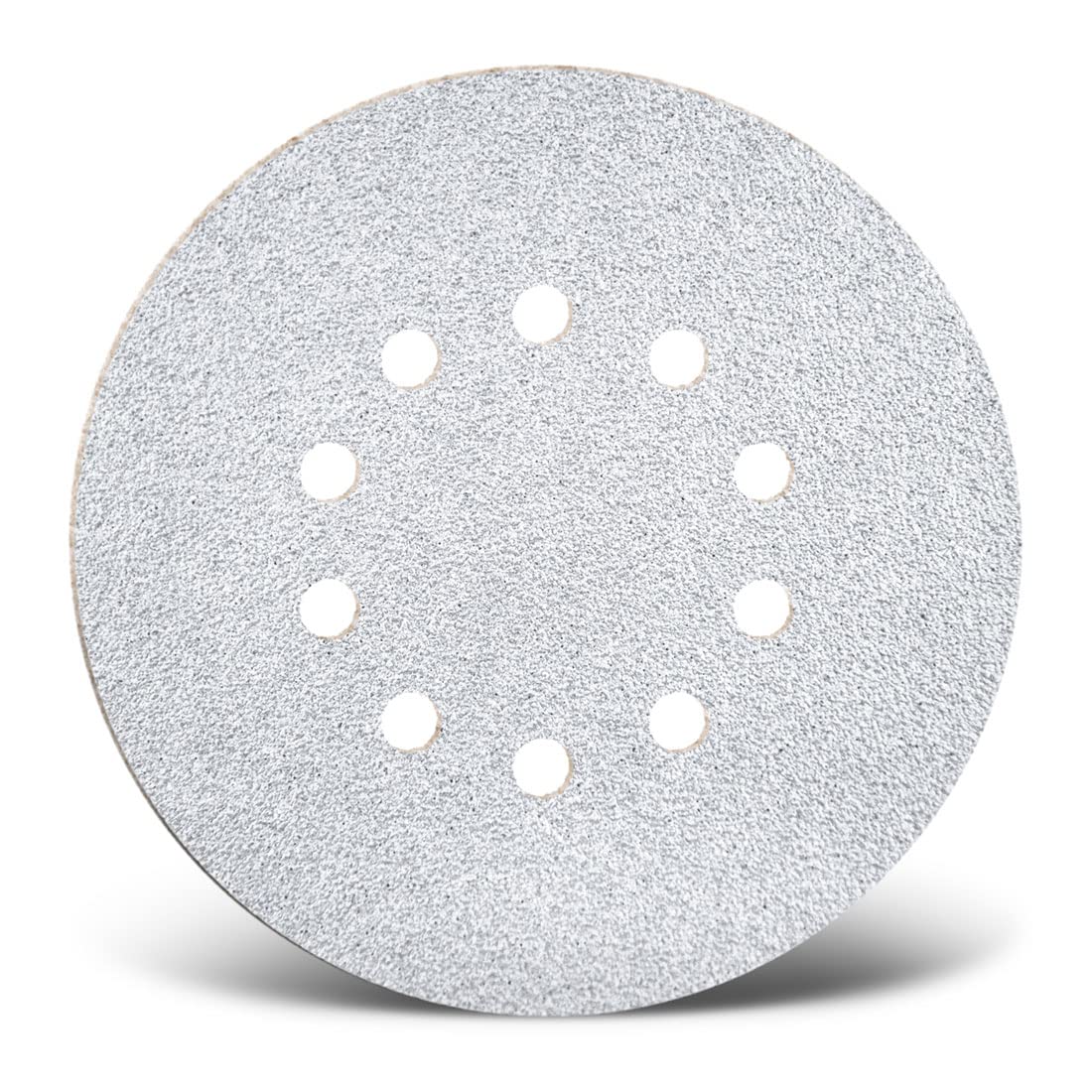MENZER WHITE Hook & Loop Sanding Discs, 225 mm, 10 Holes, f. Drywall Sanders, Aluminium oxide (PU 25) G80