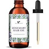 Baja Basics Organic Rosemary Oil: Hair Growth, Moisturizing for Split Ends & Dry Scalp, Hair Strengthening, All Hair Types, 2 oz