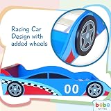 Kiddi Style Wooden Toddler Bed Frame, Racing Car Design, Easy Assembly view 5