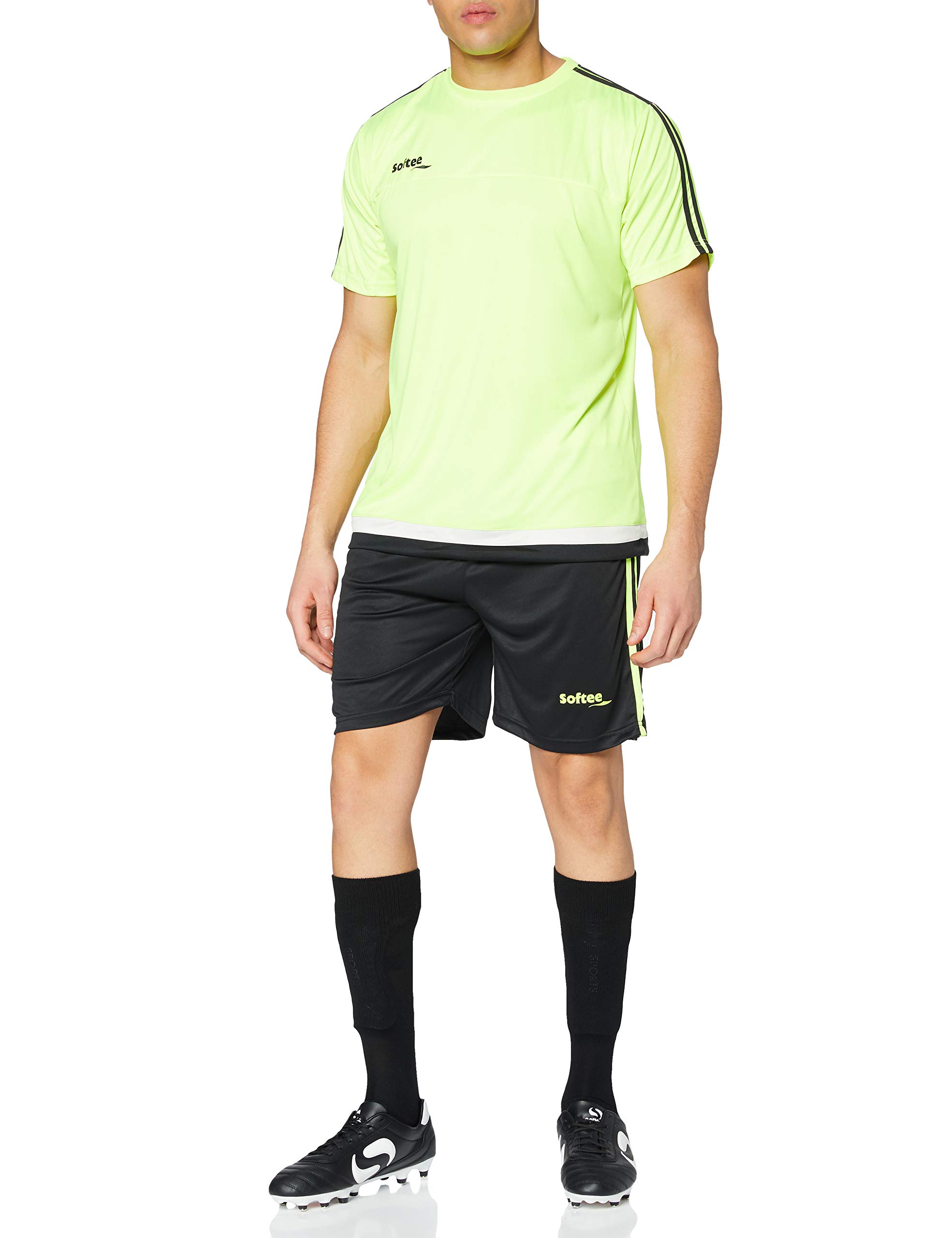 Softee Men's Training Jerseys, Yellow/Black, S