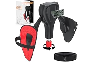 3rd Gen Thigh Master 0-100 lbs Adjustable Resistance Inner Thigh Exerciser Trainer Counter with Leg Straps Band Pelvic Floor 