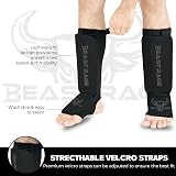 BEAST RAGE Shin Guards Elasticated Sock Padded Leg Instep Protection view 8
