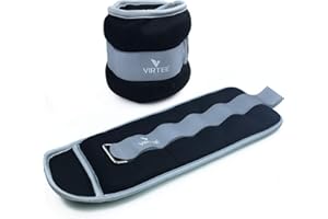 VIRTEE Ankle/Wrist Weights for Women, Men, Kids - Arm Leg Weights Set with Adjustable Strap - Running, Jogging, Gymnastic, Physical Therapy, Fitness - Choice of 1 lb 2 lbs 3 lbs 4 lbs 6 lbs 8 lbs 10 lbs