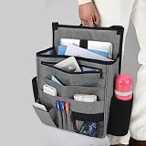 Luxja Front Car Seat Organizer Backpack with Laptop Sleeve Black Grey view 7