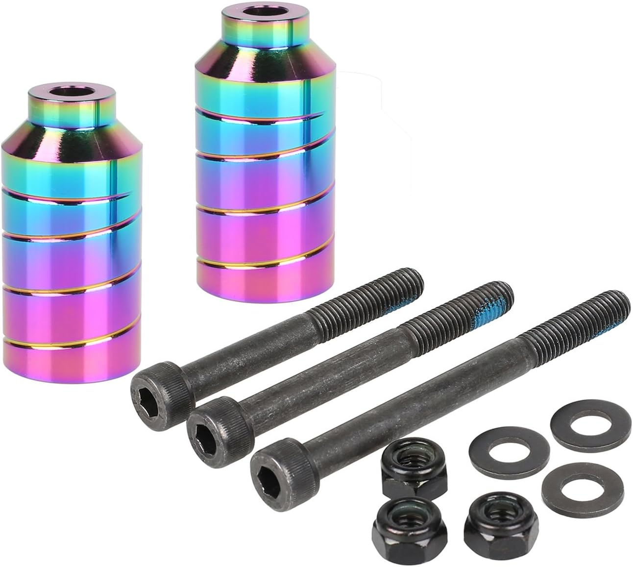 Kutrick Pro Scooter Pegs Set with Axle Hardware 2.5", 3.0",3.5" for Freestyle Scooter Grinds