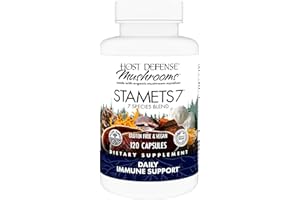 Host Defense Stamets 7-7 Species Blend - Mushroom Supplement for Immune Support - Includes Royal Sun Blazei, Cordyceps, Reish