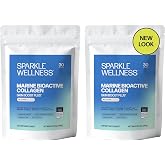 Sparkle Wellness Marine VERISOL Collagen Hydrolyzed (No Flavor) 60 Serves | Pack of 2, Bioactive Peptides with Hyaluronic Acid &amp; Vitamin C for Skin, Hair &amp; Nail Health