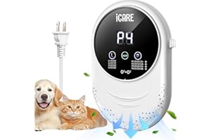 ICARE Ozone Odor Eliminator for Strong Odor 99% Cat Litter Deodorizer Pets Poof Odor Removal Air Ionizers Home Plug-in Air Purifier for Bedroom, Toilet, Kitchen, Shoe, Smoke, Formaldehyde Air Freshener