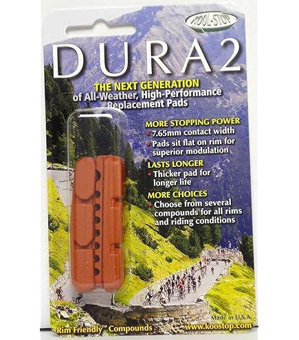 Amazon.com : Kool Stop Dura 2 Dual Compound Insert : Bike Brake
